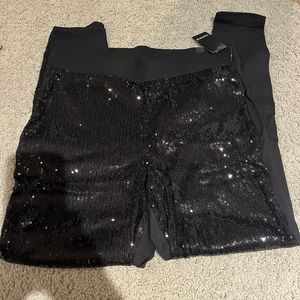 Torrid Black sequin leggings